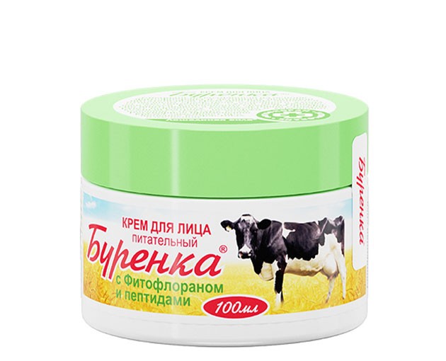 Burenka Nourishing face cream with phytofloran and peptides 100 ml